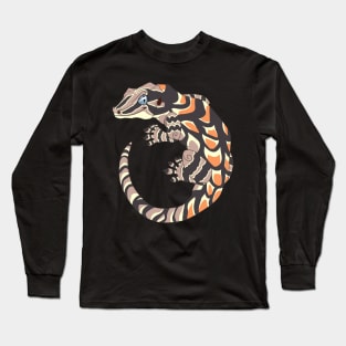 Orange Blotch Gargoyle Gecko Long Sleeve T-Shirt